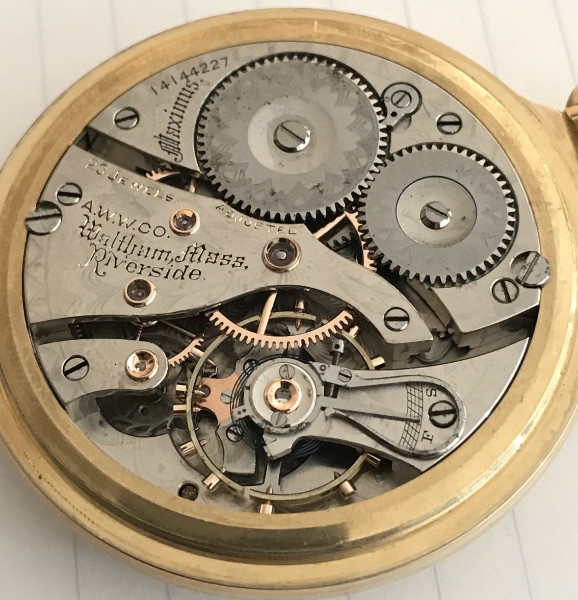 Waltham Riverside Maximus & early 1900's Vacheron: gratuitous