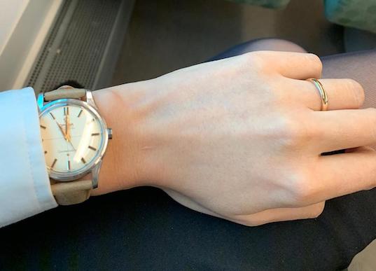 Wife with Omega 1960.jpeg