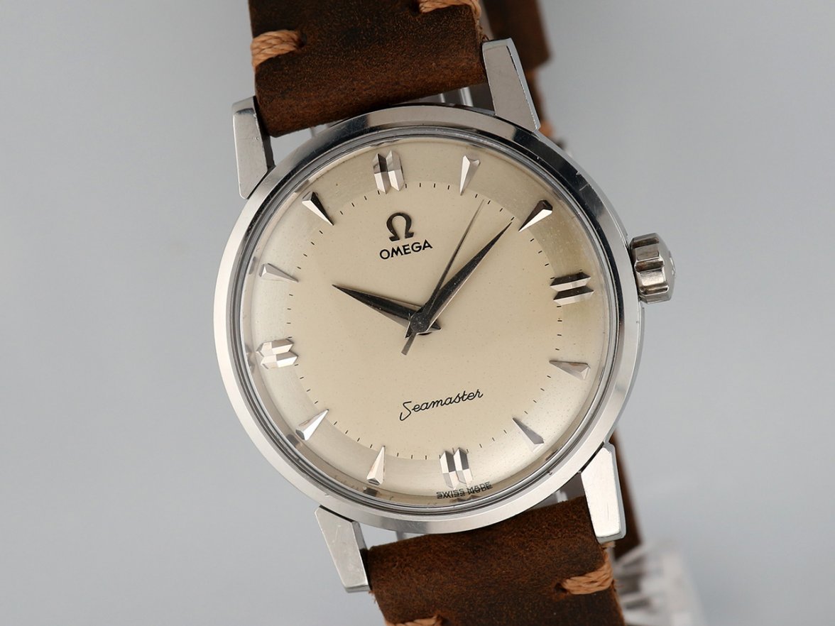 SOLD - 1958 OMEGA Seamaster Ref. 2964 w jumbo Hippocampus - 2 tone dial ...