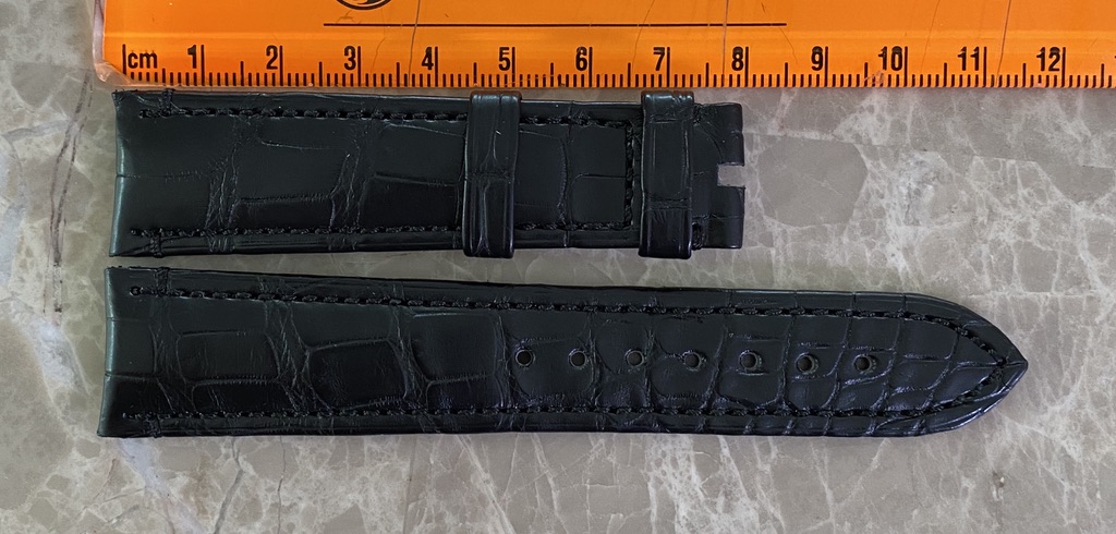 Authentic New Zenith 22mm x 18mm Black Alligator Watch Strap Band 492XL OEM