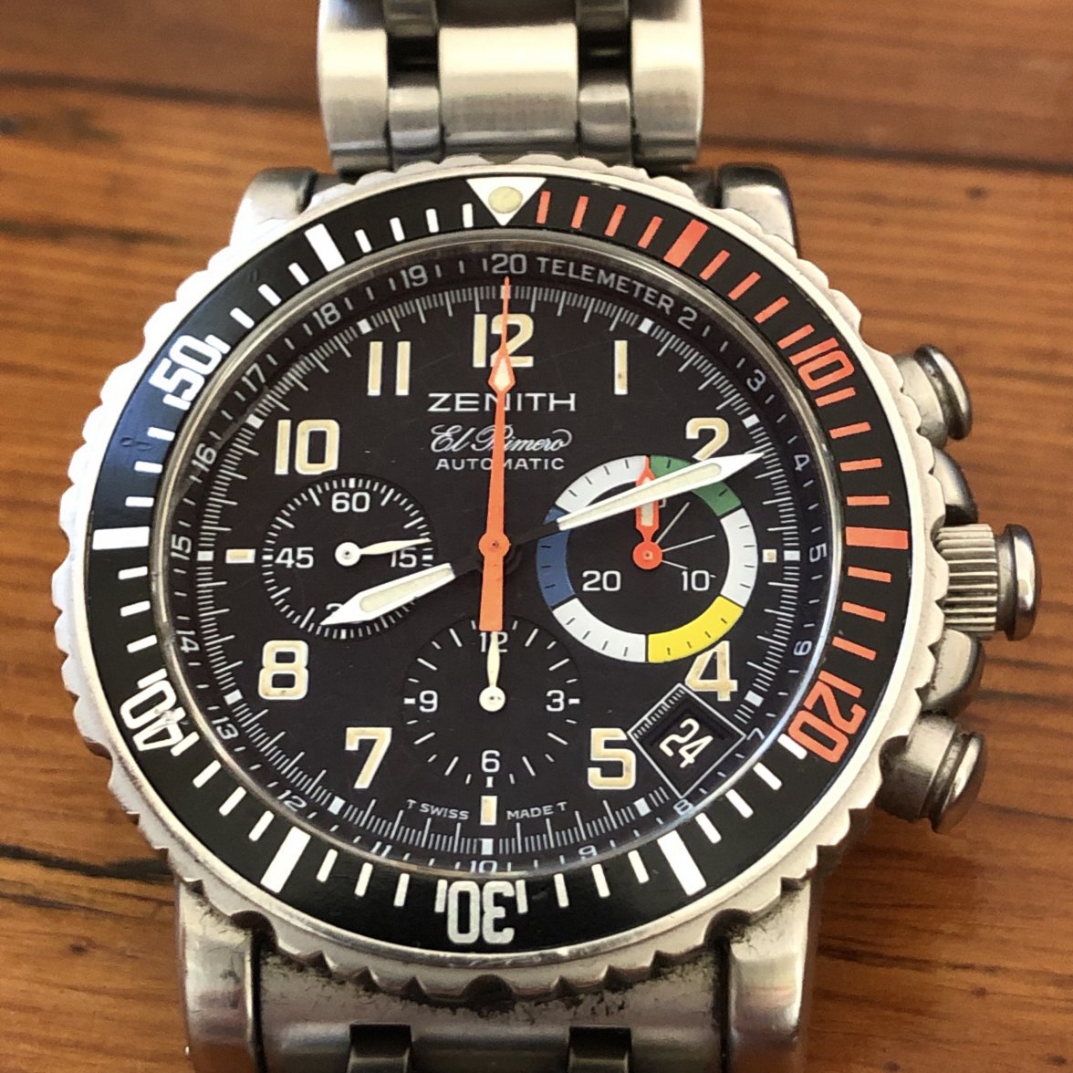 Rainbow Flyback. Lost bezel lume Pip | Omega Forums