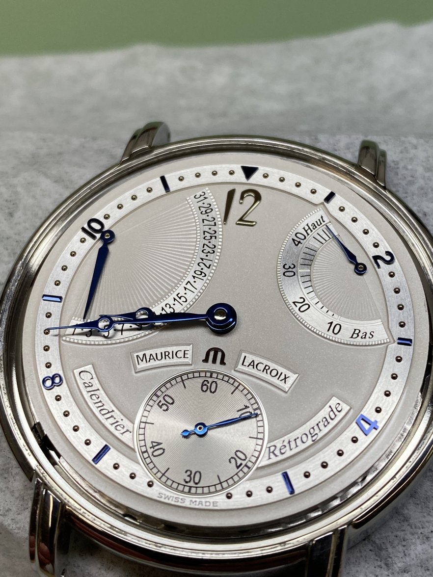 On the bench: Maurice Lacroix Masterpiece Calendrier Retrograde