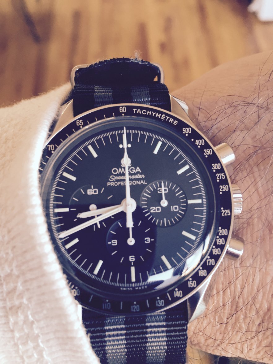 omega speedmaster wrist shot