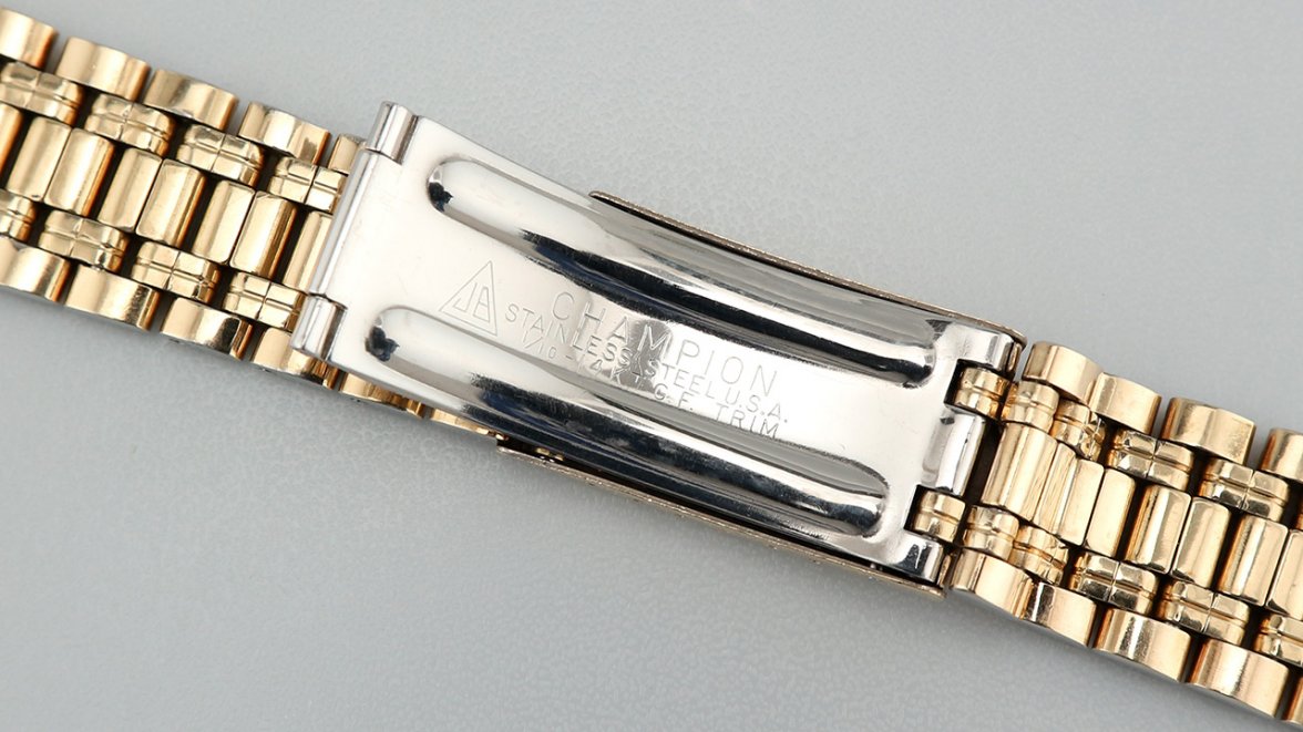 SOLD - Universal Geneve JB Champion 14K GF bracelet for PoleRouter ...