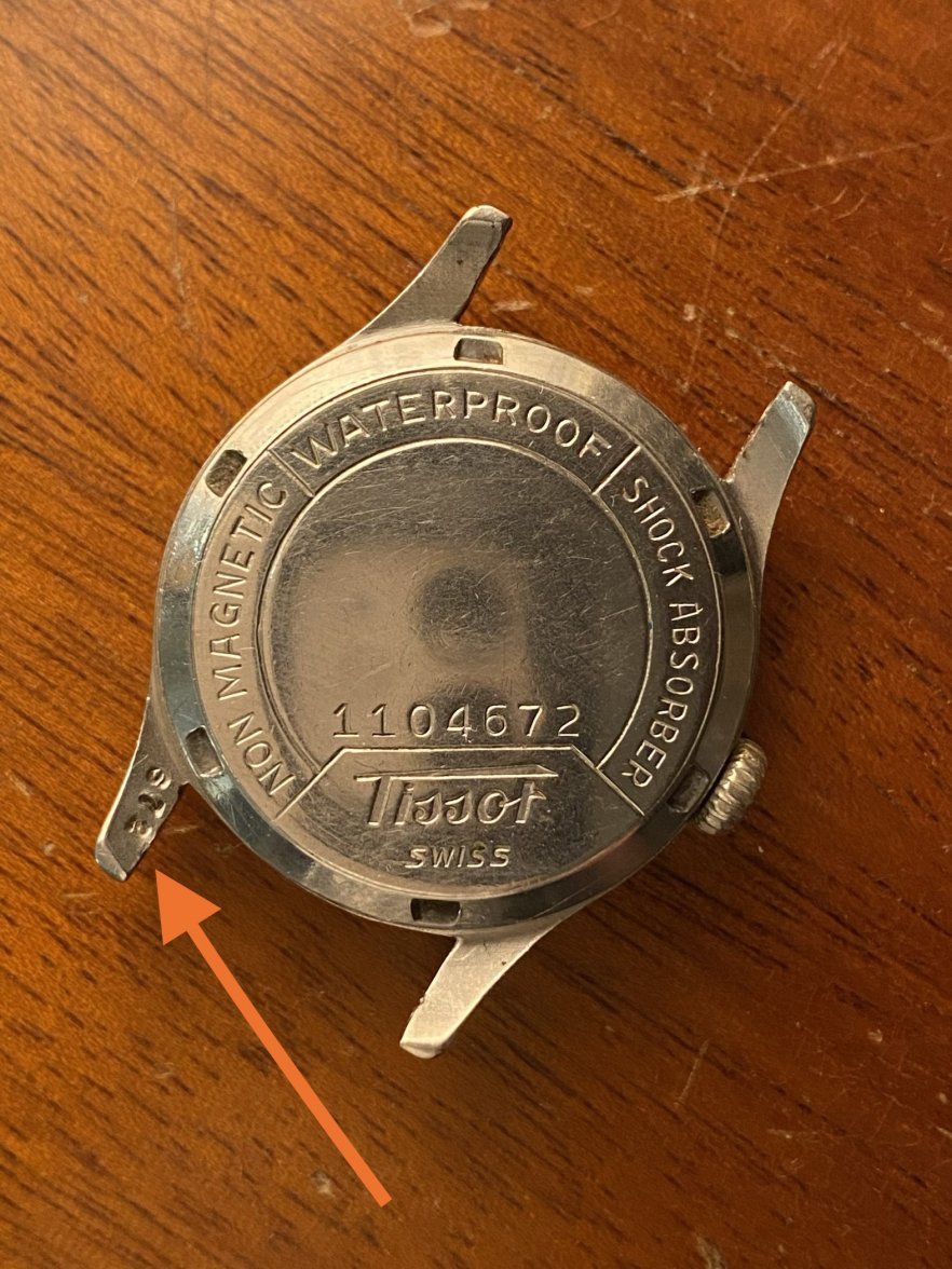 Tissot numbers engraved on lug Omega Forums