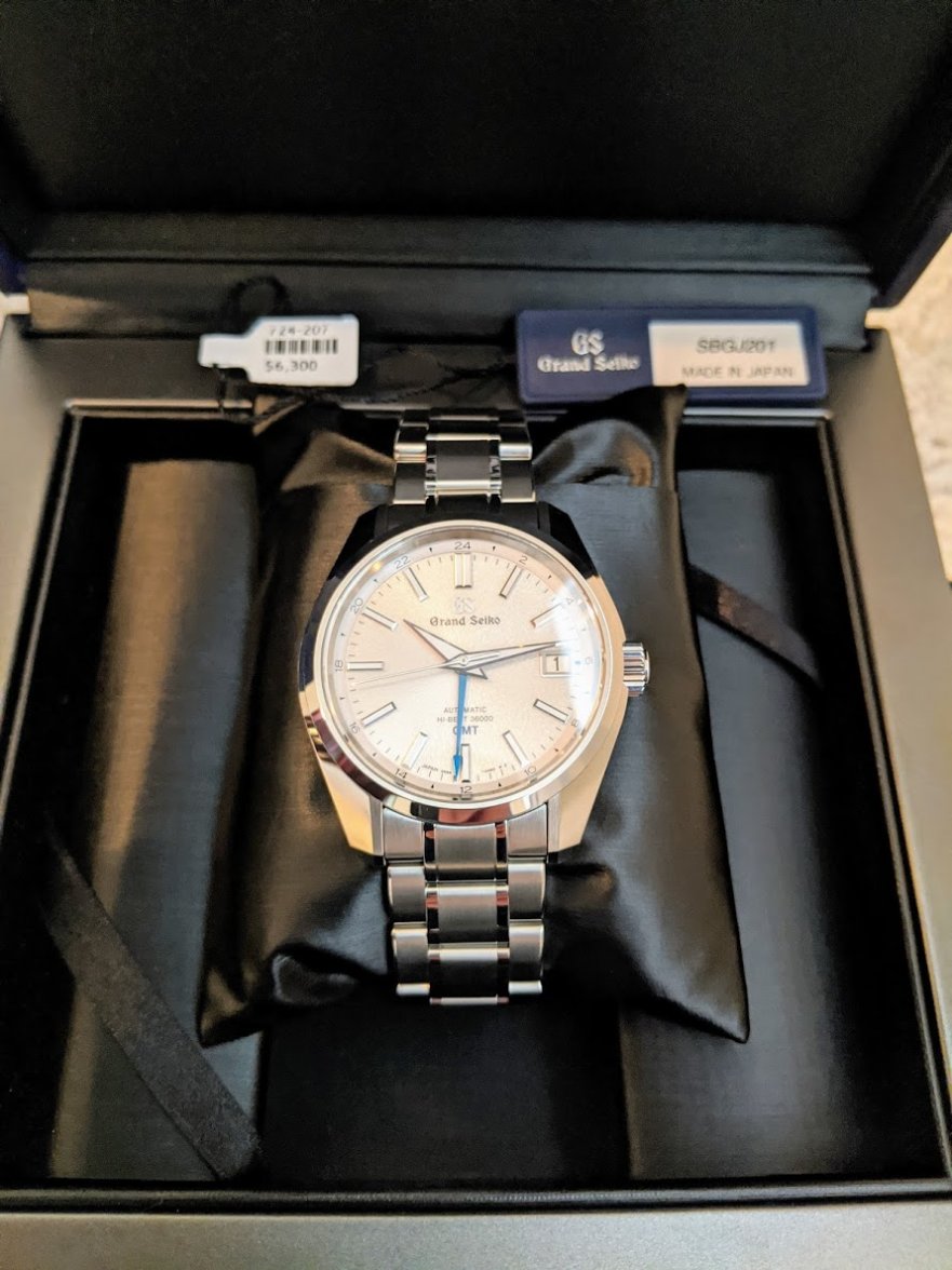 SOLD New Unworn Grand Seiko SBGJ201 Mt. Iwate Hi Beat GMT