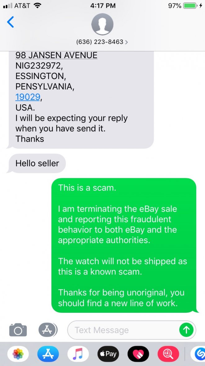 MUST READ!! Scammer got played!... Page 14 Omega Forums