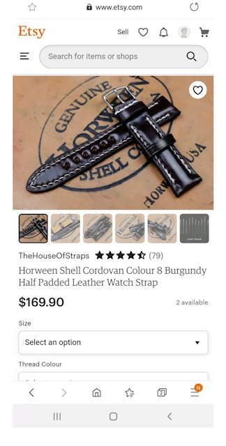 Shell Cordovan Strap.jpg