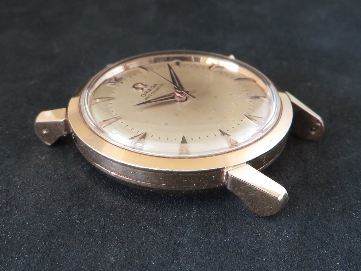 FS - REDUCED - 18K SOLID GOLD 1958 Omega Trésor - Dagger Dial ...