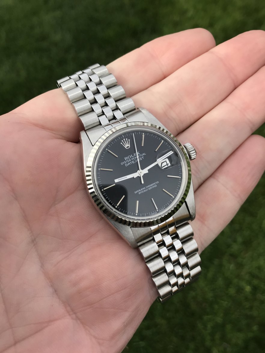 rolex datejust 16014 black dial