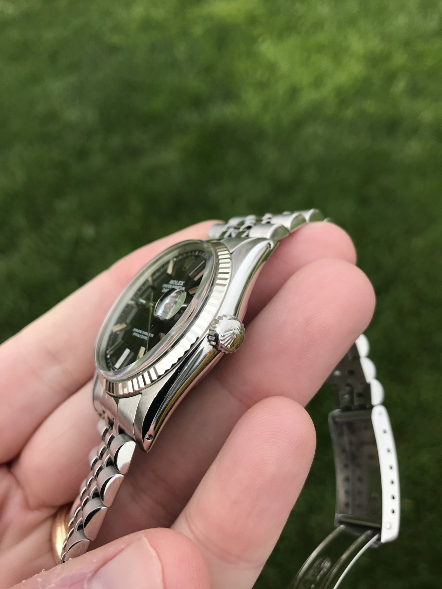 rolex datejust 16014 black dial