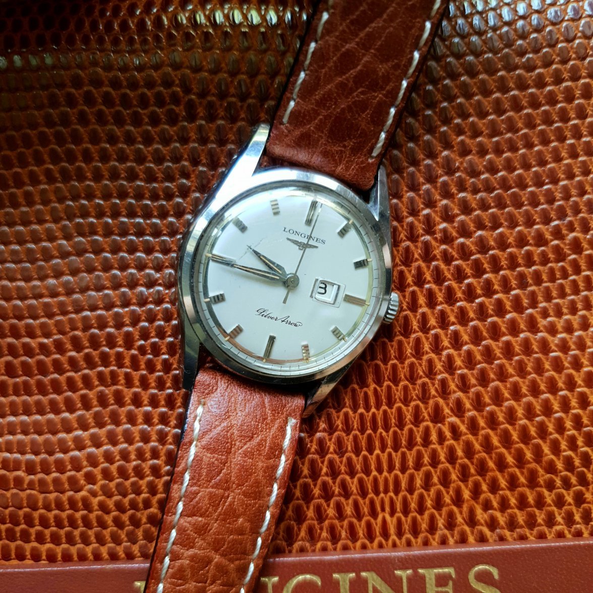 SOLD 1957 Longines Silver Arrow ref. 9104 cal. 23ZD all original