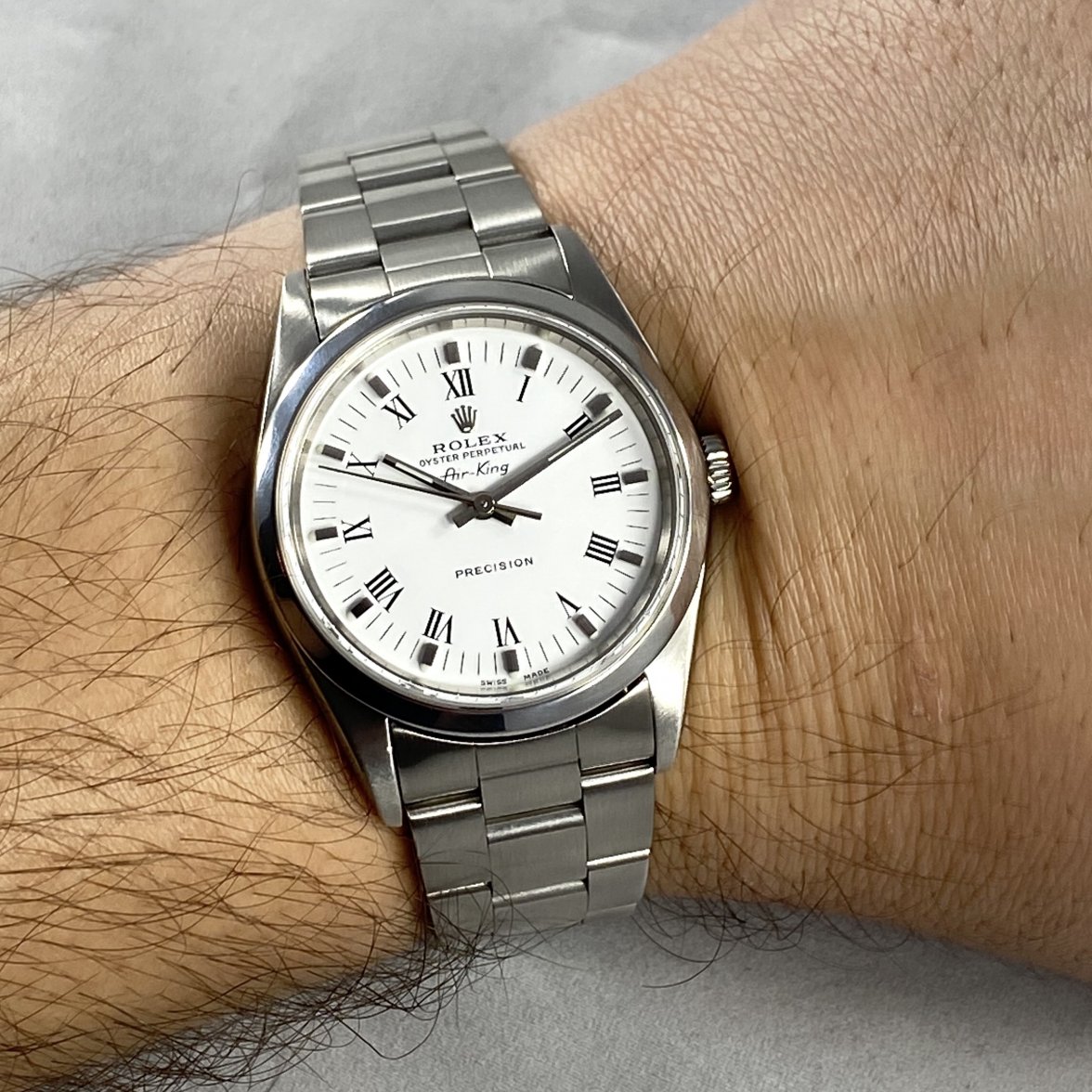 rolex air king roman numerals