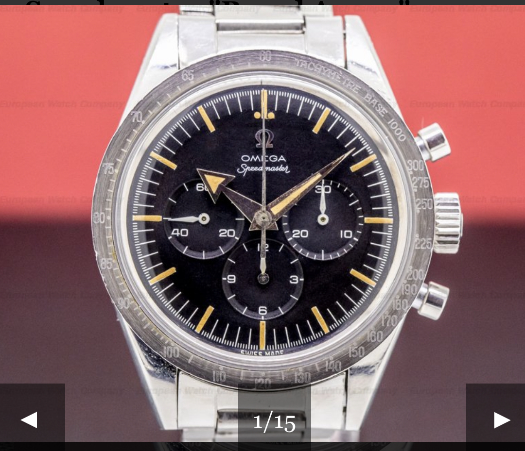 2915 Speedmaster f s on European watch co Boston USA Omega Forums