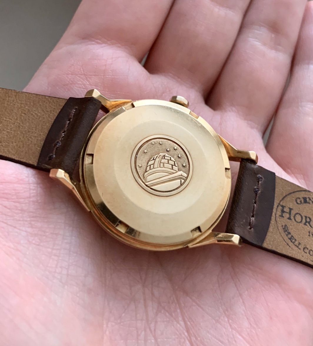 SOLD Omega Constellation Solid 18k Gold Deluxe Pie Pan Dial Dog